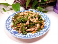 气豆角炒肚丝的做法步骤9