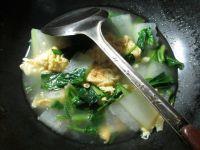 菠菜鸡蛋煮冬瓜的做法步骤10